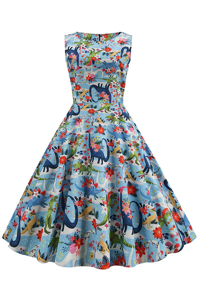 Vintage Blomsterkjole Fra 1950'erne