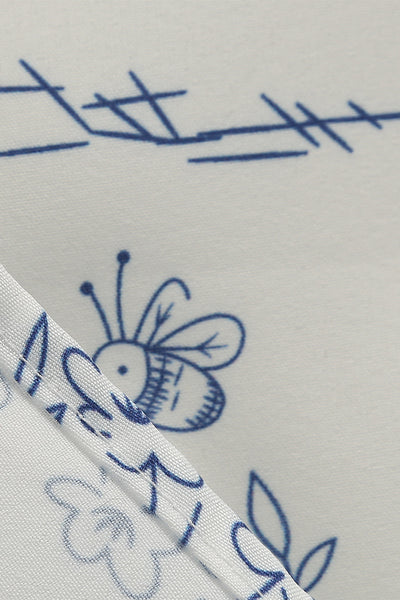 Vintage Kjole Med Blomstertryk Fra 1950'erne