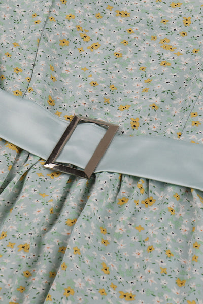 Ærmeløs Kjole Med Vintage Blomsterprint