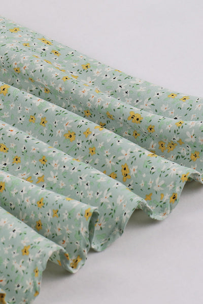 Ærmeløs Kjole Med Vintage Blomsterprint