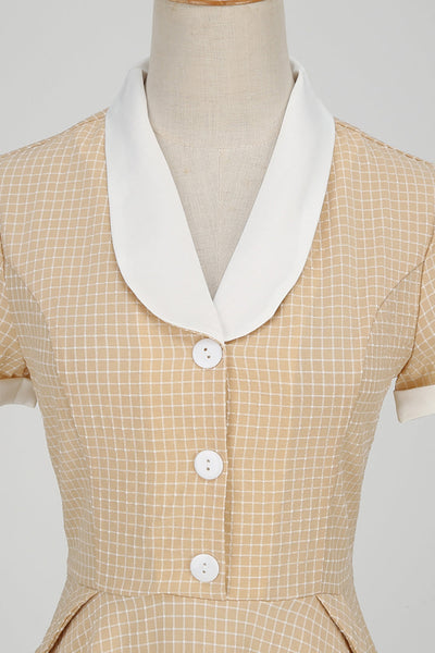 Vintage Ternet Sjalkrave Kjole