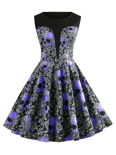 Rockabilly Skull Kjole