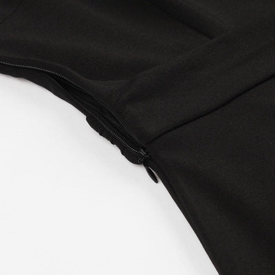 Plus Size 50'er Style Kjole Sort