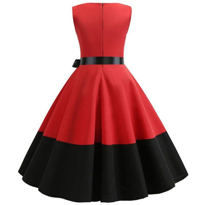 Rød Og Sort Rockabilly Kjole