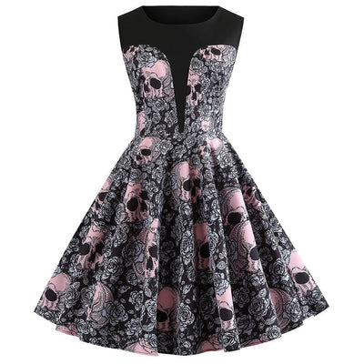 Rockabilly Skull Kjole