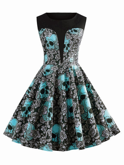 Rockabilly Skull Kjole