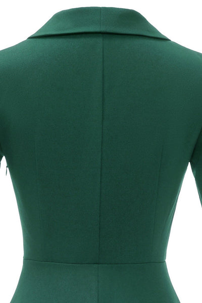 Vintage Halværmet Kjole Fra 1950'erne