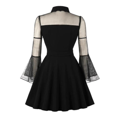 Plus Size 50'er Style Kjole Sort
