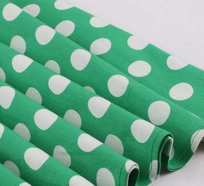 Lille 50'er Grøn Polka Dot Kjole