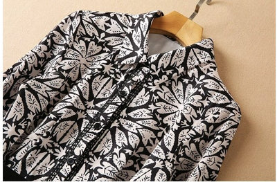 40'er Sorte Blomsterkjole