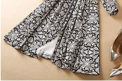 40'er Sorte Blomsterkjole