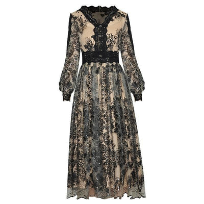 30'er 40'er Kjole Sort