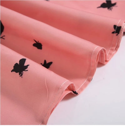 50'er Kjole Med Sommerfugle