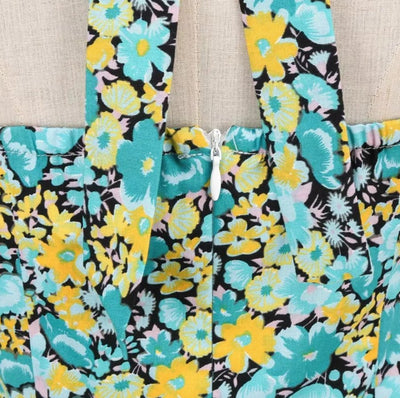 50'er Smart Blomsterkjole