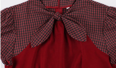 50'er Smart Rød Kjole