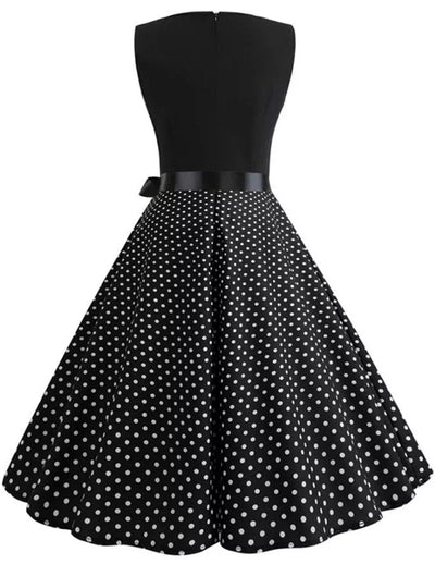 50'er Dress Black Pin Up
