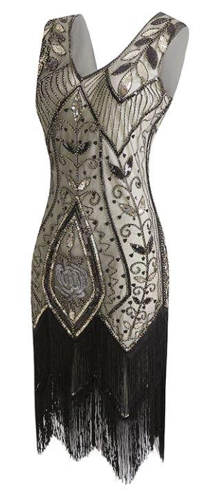 20'er Damekjole Beige