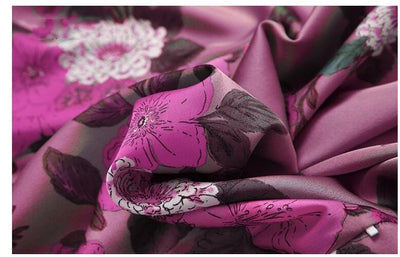 40'er Højhalset Lilla Kjole