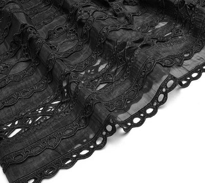 40'er Sort Gennembrudt Kjole