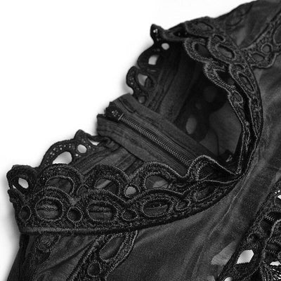 40'er Sort Gennembrudt Kjole