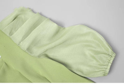 40'er Vintage Bleggrøn Kjole