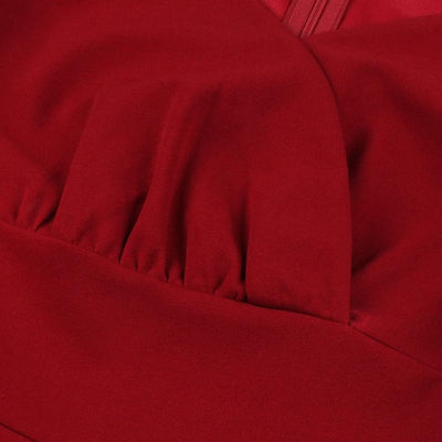 Bourgogne Kjole Fra 50'erne