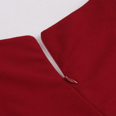 Bourgogne Kjole Fra 50'erne