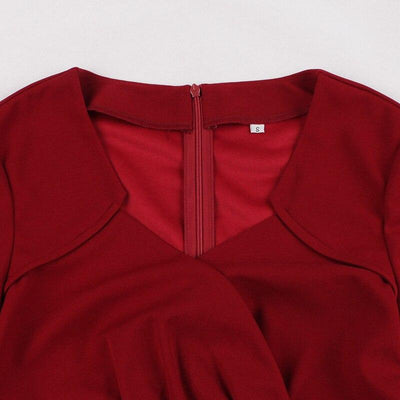 Bourgogne Kjole Fra 50'erne