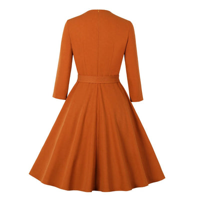 Orange 50'er Kjole