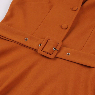 Orange 50'er Kjole