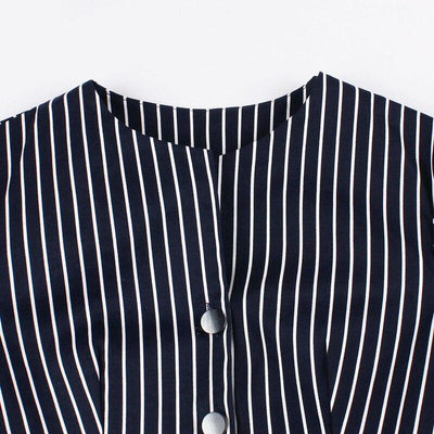 50'er Vintage Marineblå Kjole