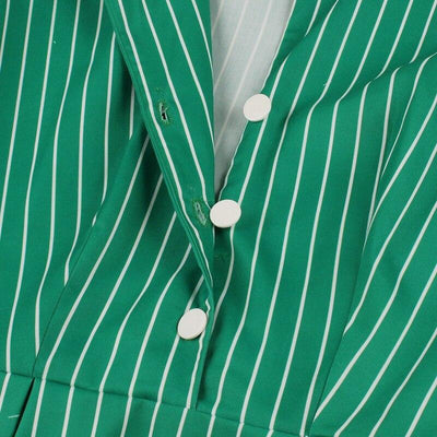 50'er Vintage Grøn Kjole