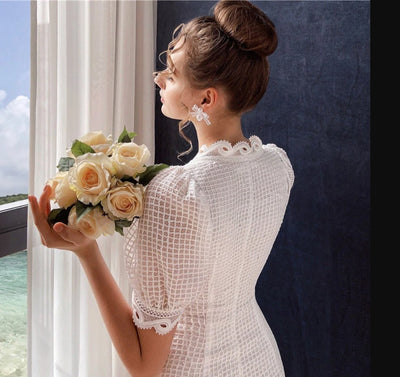 Vintage Knap Foran Kjole