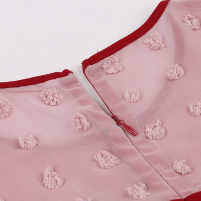 Cocktailkjole I 50'er-Stil Bourgogne