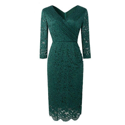 Vintage 50'er Pencil Dress Grøn