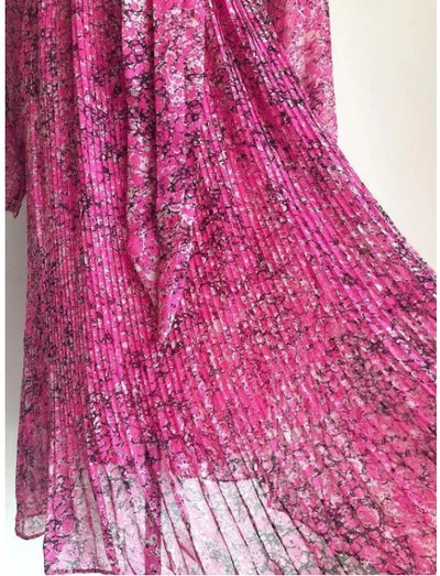 Vintage Pink Floral Ceremony Kjole