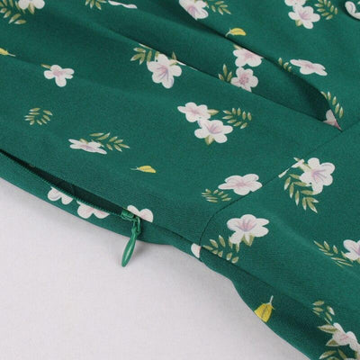 50'er Skede Kjole Grøn