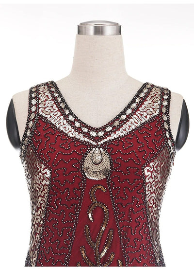 Gatsby Kjole - Rød Charleston