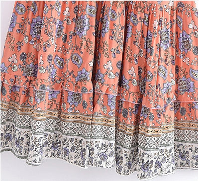 70'er Hippie Kjole Pink