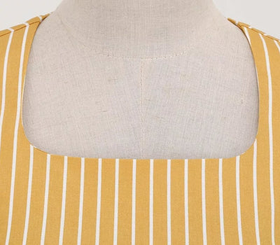 Gul 50'er Retro Kjole