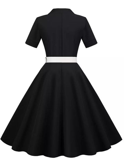 Sort 50'er Retro Kjole