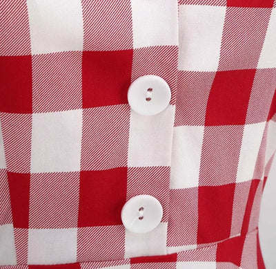 Rød 50'er Retro Kjole