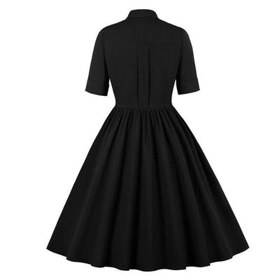 Sort 60'er Retro Kjole
