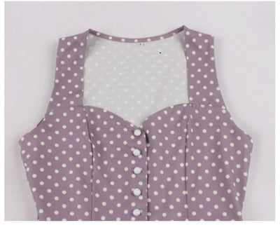 50'er Ærmeløs Kjole