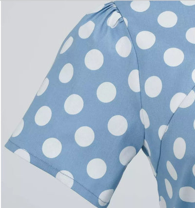 50'er Vintage Kjole Blå