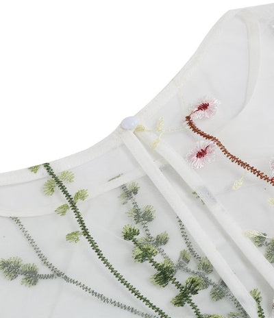 Vintage Blomsterkjole I 50'er Stil