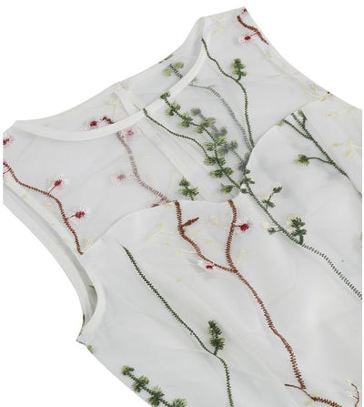 Vintage Blomsterkjole I 50'er Stil