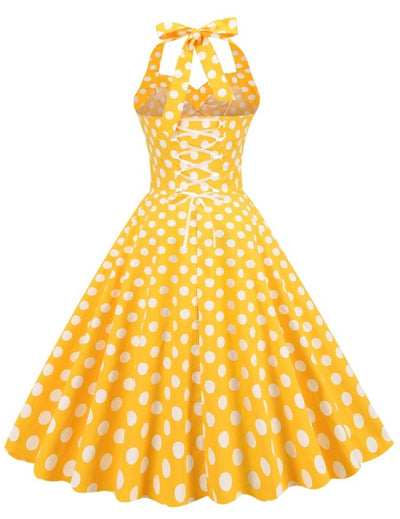 50'er Swingkjole Med Bar Skulder