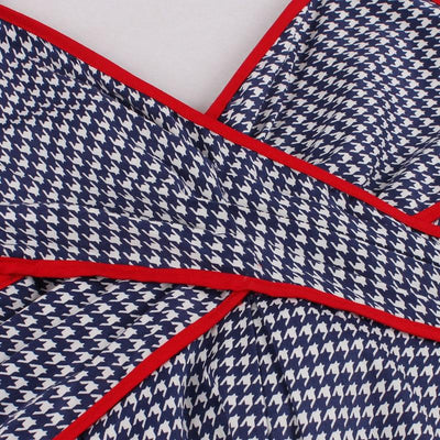 Blå Vintage Forklædekjole