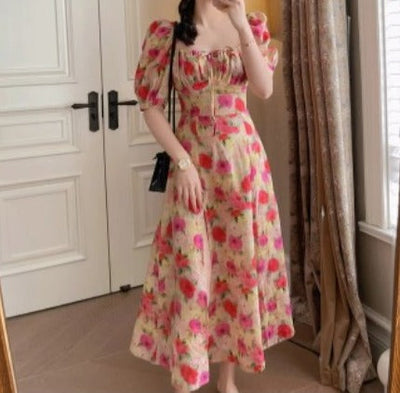 Vintage 40'er Blomsterkjole